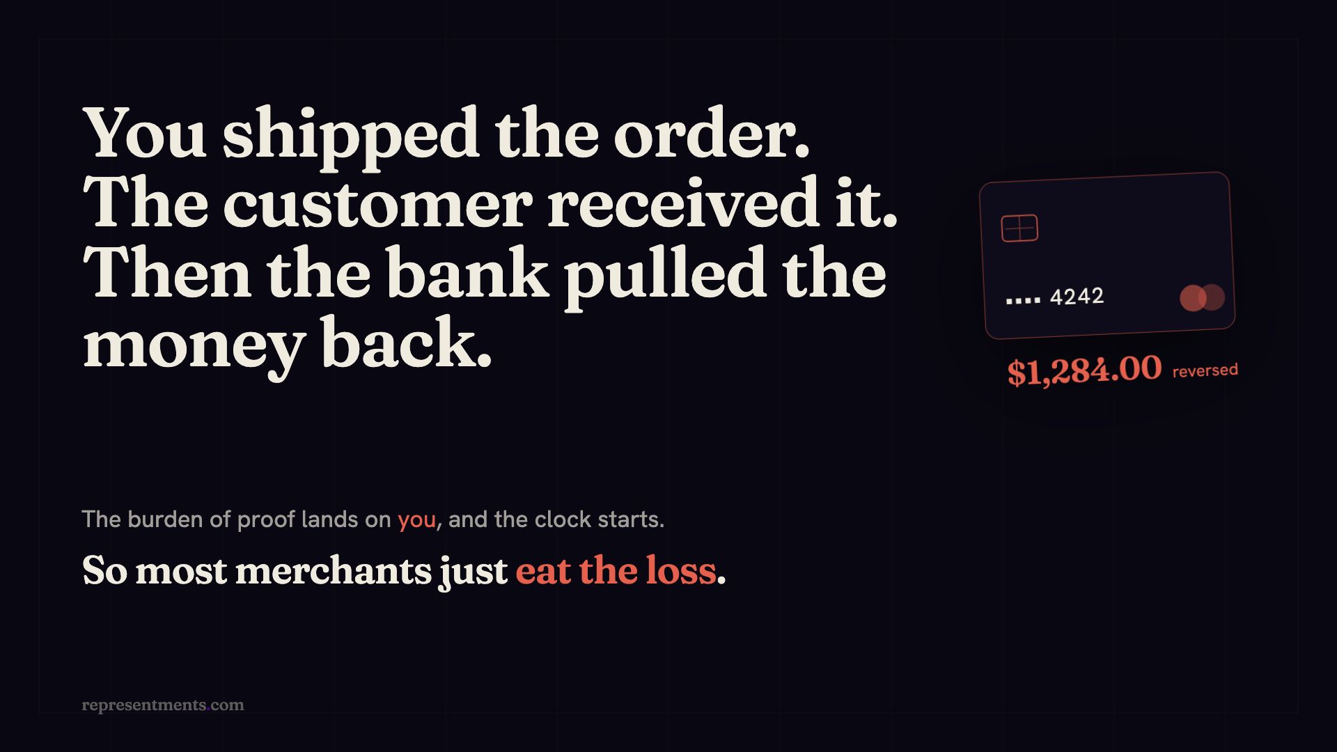 representments.com — win the chargebacks worth fighting